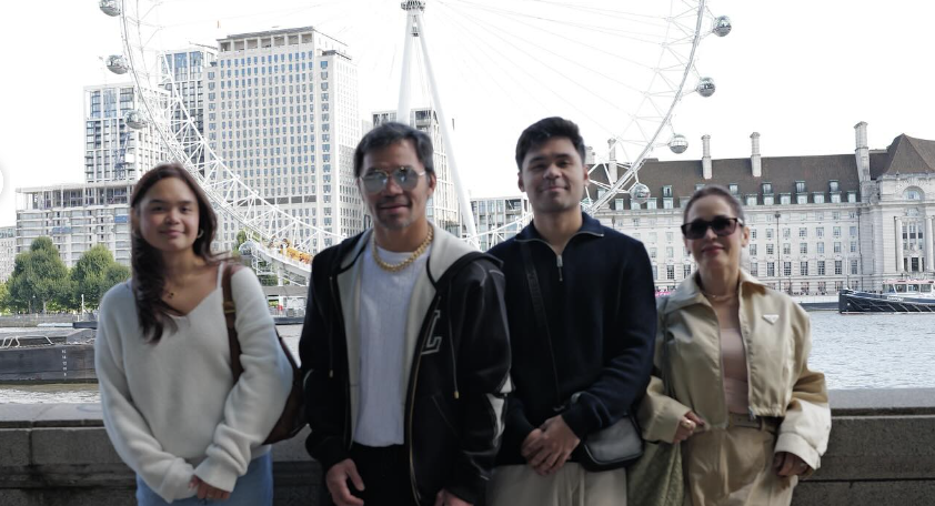 Jinkee and Manny Pacquiao explore London with kids Princess and Michael - Pinas Times