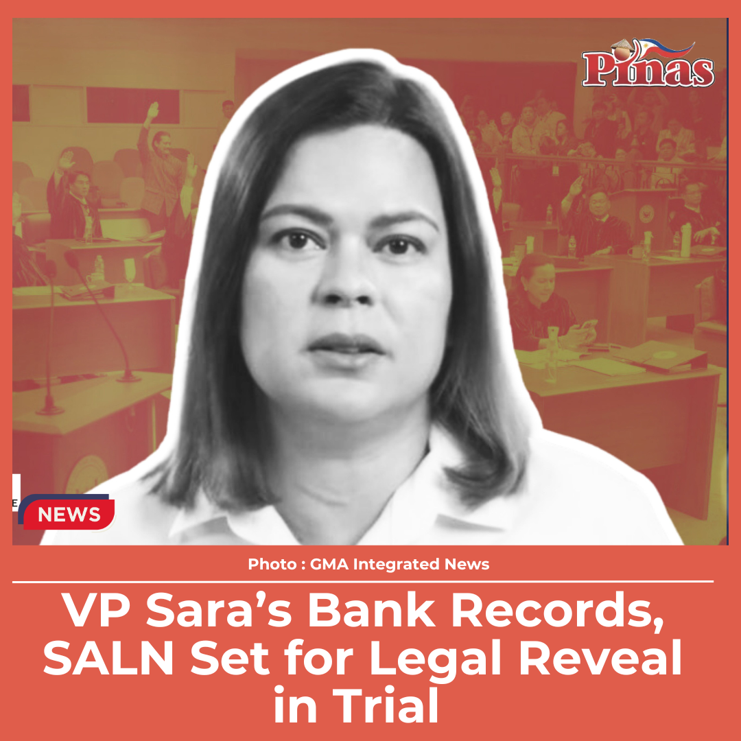 VP Sara’s Bank Records, SALN Set for Legal Reveal in Trial