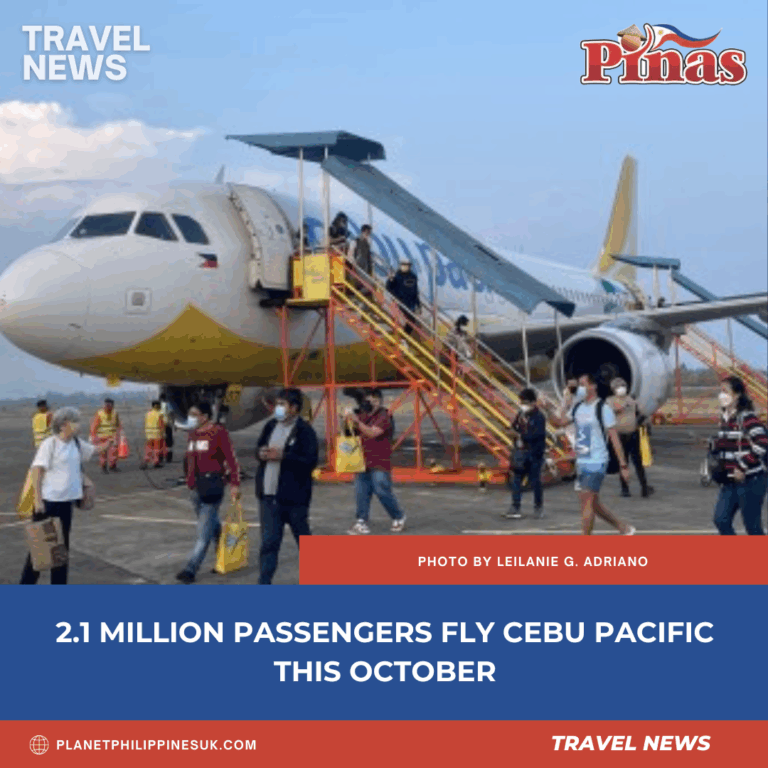 2.1 Million Passengers Fly Cebu Pacific This October