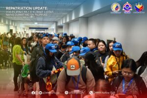 OWWA: 200 OFWs from Kuwait arrive in PH
